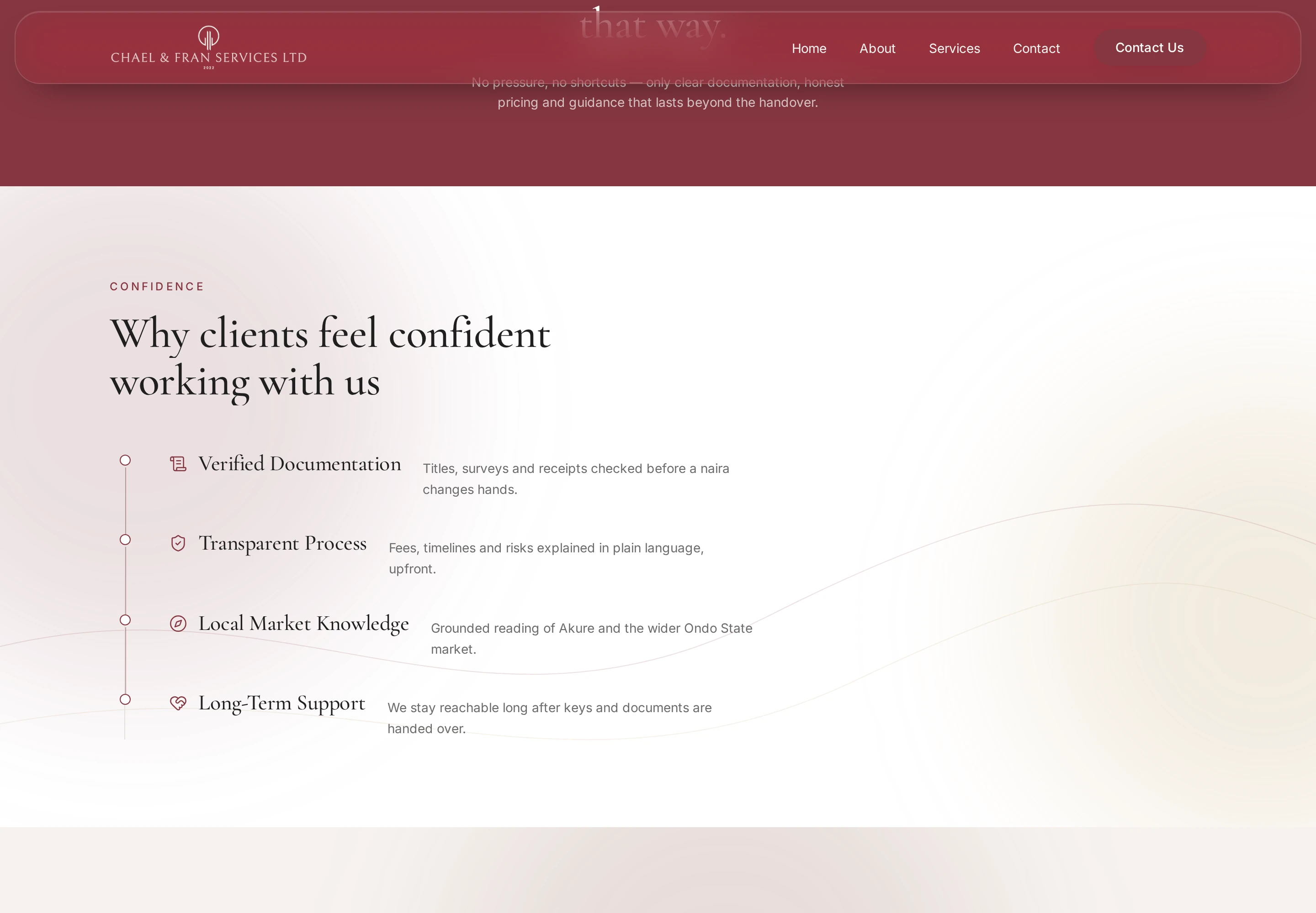 CHAEL & FRAN SERVICES LTD — screen 3