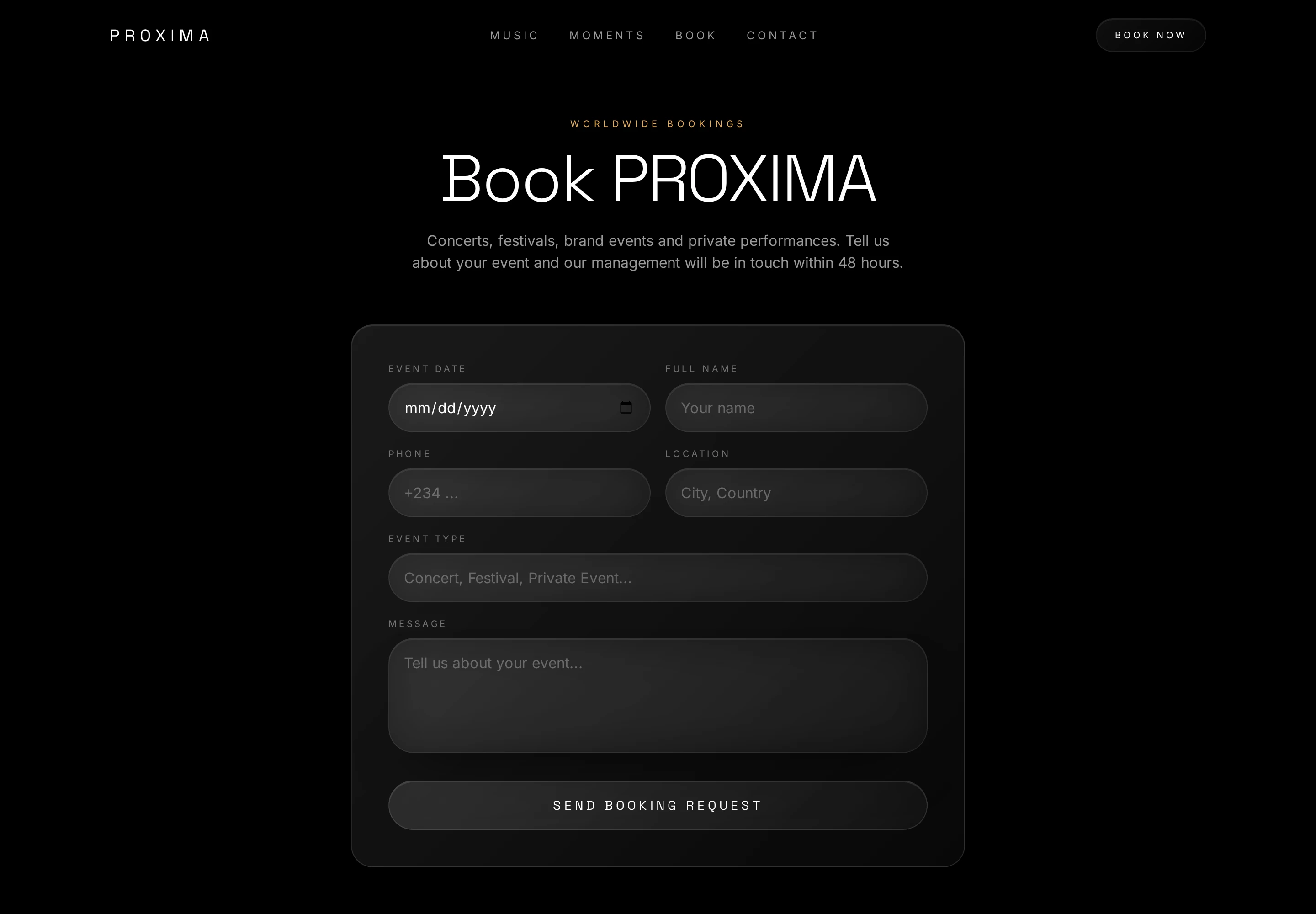 PROXIMA — screen 3